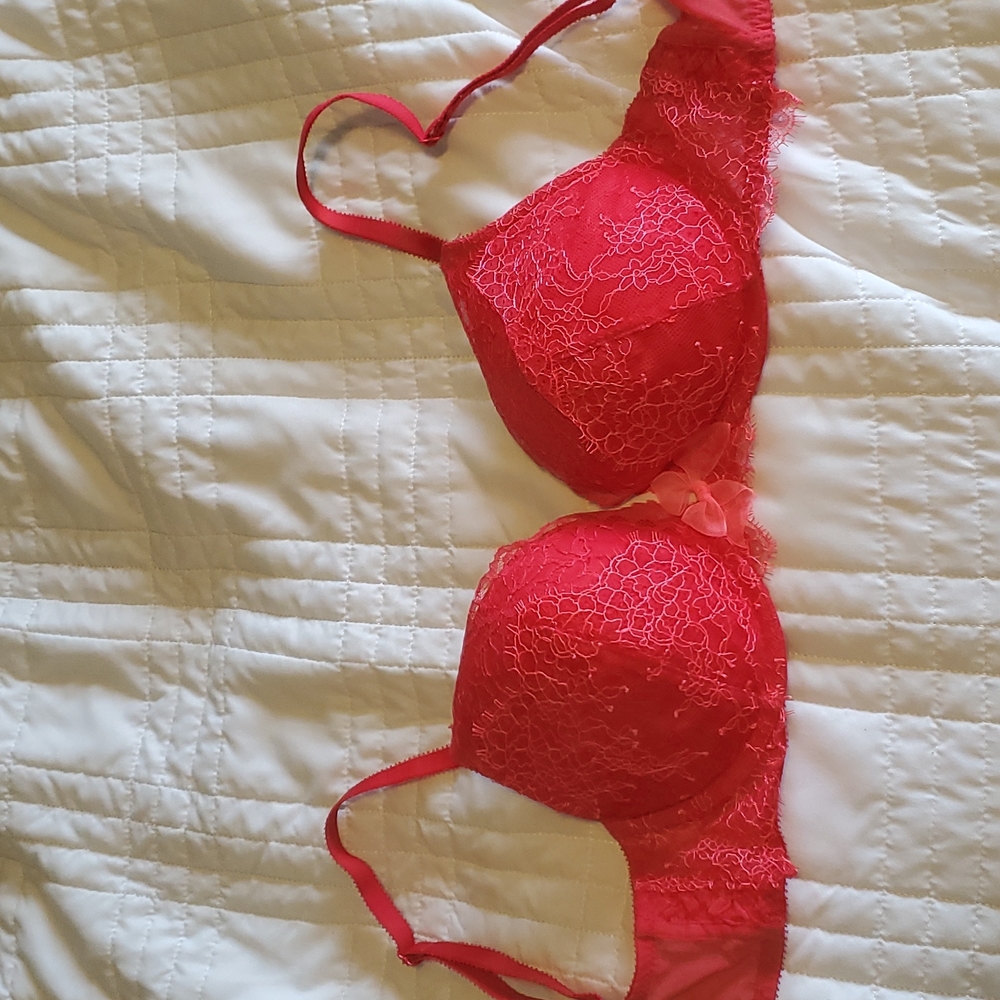 Red Push Up Bra